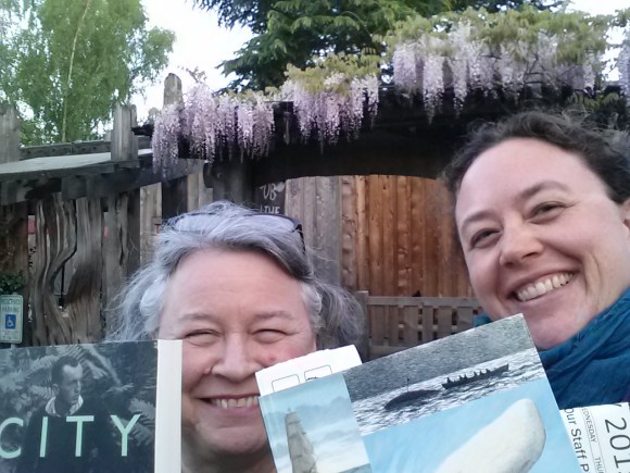 Beautiful wisteria in front of the second Third Place Books location (Ravenna)